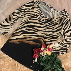 Madison Tiger Print Blouse (S)